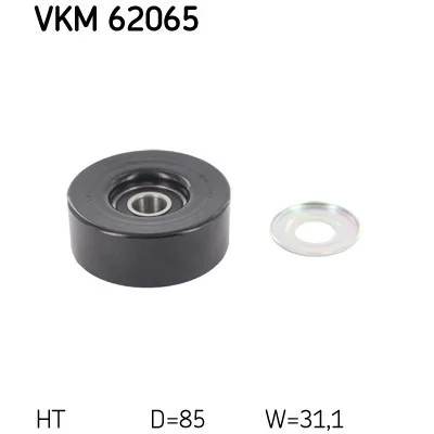 Ролик натягувача ременя SKF VKM 62065