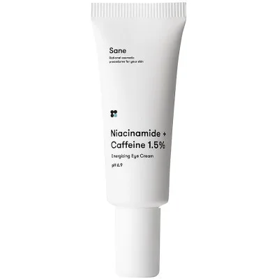 Крем для шкіри навколо очей Sane Niacinamide + Caffeine 1.5% Energizing Eye Cream Від темних кіл і набряків З кофеїном 10 мл (4820266830144)