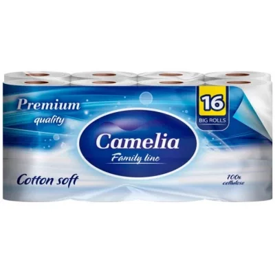 Туалетний папір Camelia Premium 3 шари 16 рулонів (8606111248021)