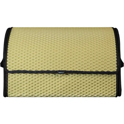 Сумка-органайзер EVAtech M-PRO 32x50x30 см. Ромб бежевий з чорним кантом (BS13642OM3RIB)