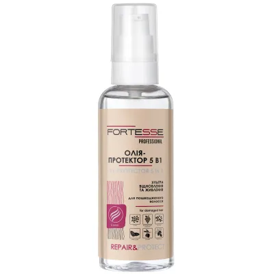 Олія для волосся Fortesse Professional Repair & Protect Відновлювальна 5в1 Для сухого й пошкодженого волосся 60 мл (4823115501523)