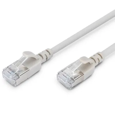 Патч-корд 0.3м, FTP, cat.6A, Sliim, AWG 32/7, Cu, LSZH, grey Digitus (DK-1632-A-003S)