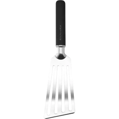 Лопатка кухонна KitchenAid Classic з прорізами 32 см чорний (KHH024OHOBEG)