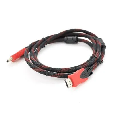 Кабель мультимедійний HDMI M to HDMI M 25.0m V1.4 black/red Merlion (YT-HDMI(M)/(M)NY/RD-25m)