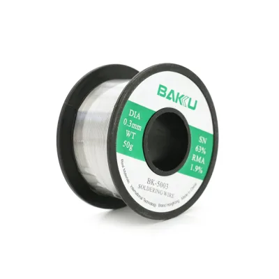 Припій для пайки Bakku BK-5003 0,3mm (Sn 63%, Pb 35.1%, rma1.9%) (BK-5003)