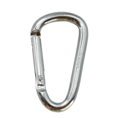 Карабін туристичний Tramp Набір 10 шт без муфти 6 cм Silver (UTRA-300-silver)