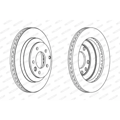 Гальмівний диск FERODO DDF1580C