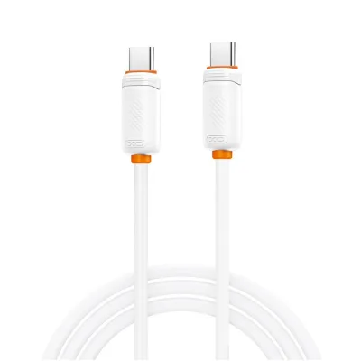 Дата кабель USB-C to USB-C 1.0m 27W white XO (XO-CB-300CC-WH)