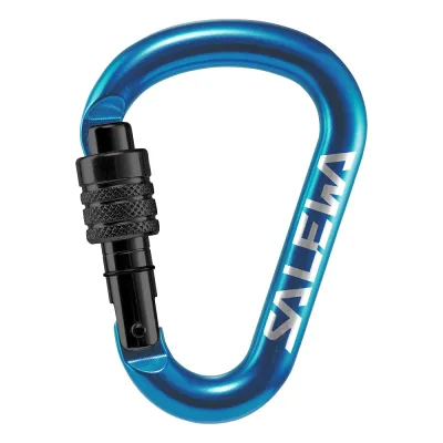 Карабін туристичний Salewa HMS Screw G2 1525 3500 Med синій (013.003.1316)