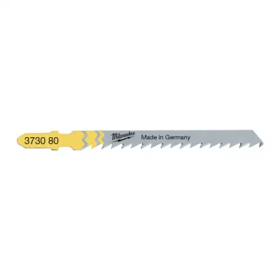 Полотно Milwaukee для лобзика T101DP, 75мм/ крок зуба 4мм, 5шт, деревина, прямий різ (4932373080)