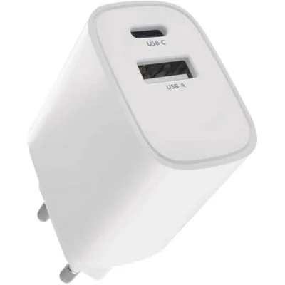 Зарядний пристрій EMOS V02B15 1xUSB-A + 1xUSB-C 15W GaN (V02B15)