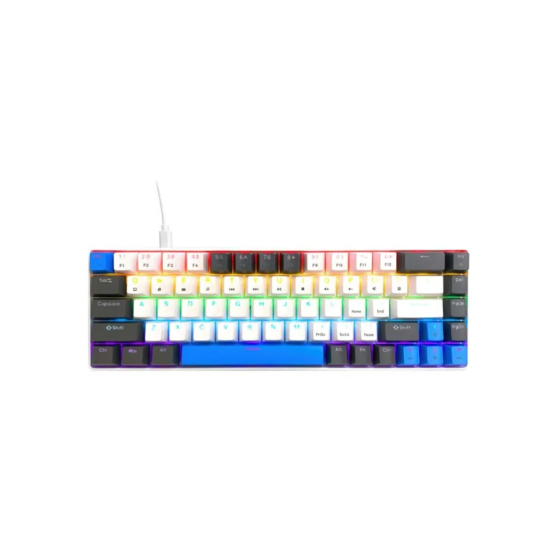 Клавіатура Media-Tech MT1259 Red Core MX60 USB UA White (MT1259)