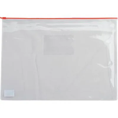 Папка на блискавці Buromax А5, plastic zipper red (BM.3947-05)