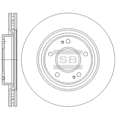 Гальмівний диск HI-Q SD4336
