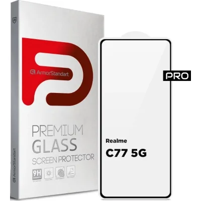 Скло захисне Armorstandart Pro Realme C77 5G Black (ARM83562)