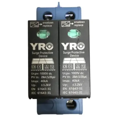 Автоматичний вимикач YRO Фотогальванічний захист (YRSP-D2-1000-20-40KA-2p-E)