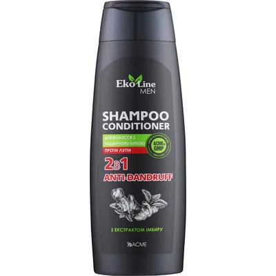 Шампунь Acme Color EkoLine Men Anti-Dandruff 2 в 1 Проти лупи з екстрактом імбиру 400 мл (4823115507228)