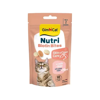 Вітаміни для котів GimCat Nutri Malt Bites для виведення шерсті зі шлунку 40 г (4002064427539)