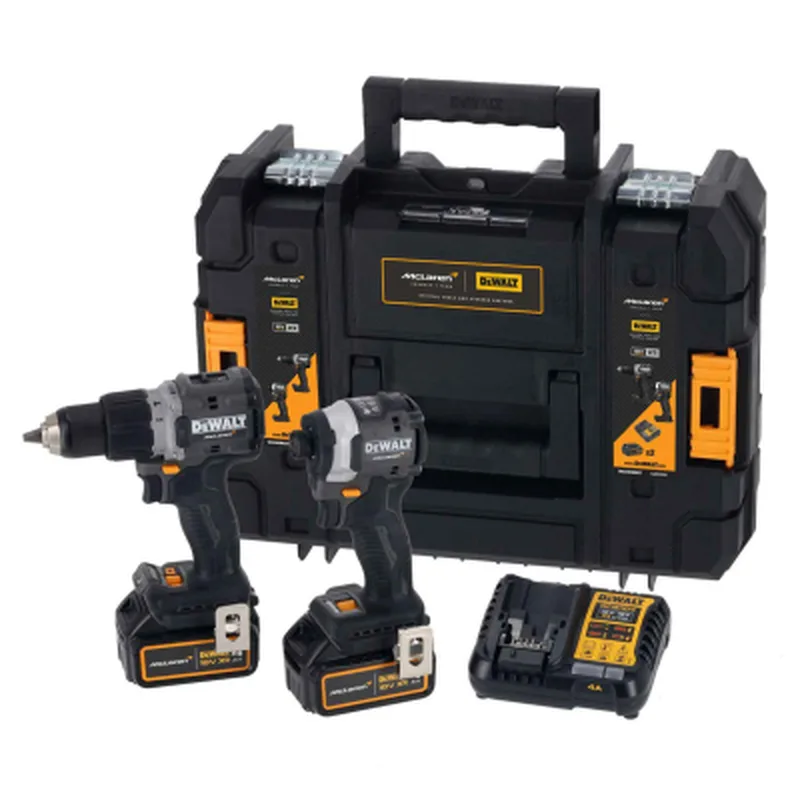 Набір електроіструментів DeWALT McLaren F1, 18V XR Li-lon, 2шт. кейс, 2 АКБ, ЗП (DCK200MM2T)