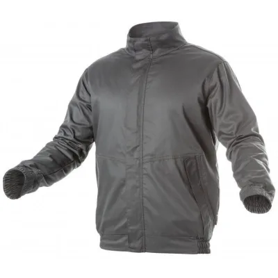 Куртка робоча Hoegert HT5K307, FABIAN, поліестер бавовна, темно-сіра, 4XL 60 (HT5K307-4XL)
