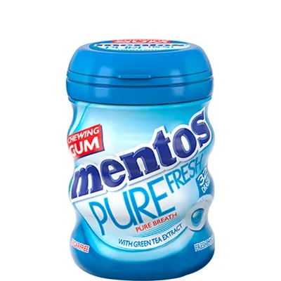 Жувальна гумка Mentos Pure Fresh зі смаком м'яти 56 г (8935001725367)
