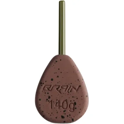 Грузило Brain In-Line Flat Lead 140g 2шт/уп Brown (1858.32.20)