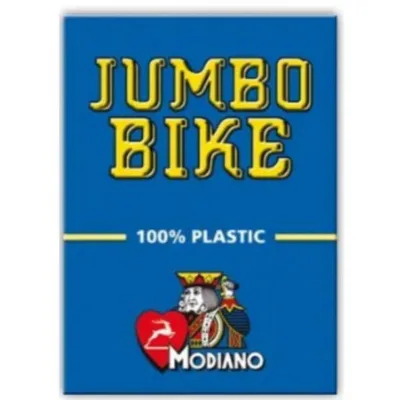 Гральні карти Modiano Bike Trophy 100 Plastic Jumbo Index (blue) (ВР_КИМБТБ)