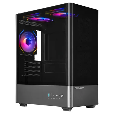 Корпус для ПК Prologix Lumi GM-01AB Glass Black
