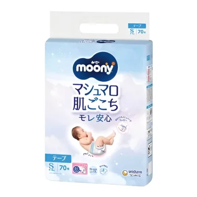 Підгузки Moony S 4-8 кг 70 шт (4903111138302)