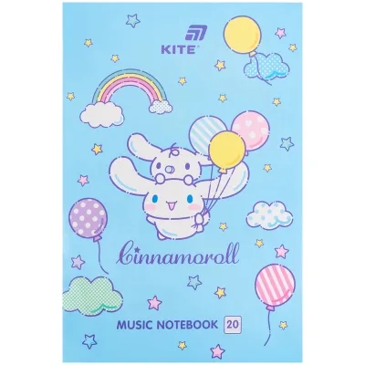 Зошит Kite для нот Cinnamoroll A4, 20 аркушів (CR26-404)