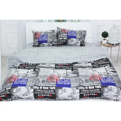 Постільна білизна MirSon Бязь Ranforce Elite 17-0034 Celeste 143x210 (2200004669892)
