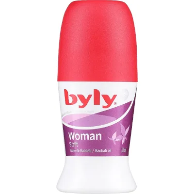 Антиперспірант Byly Woman Кульковий з протеїнами шовку та олією баобаба Захист 48 годин для чутливої шкіри 50 мл (8411104039773)