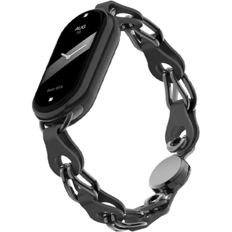 Ремінець до фітнес браслета Armorstandart Chain Wristband для Xiaomi Smart Band 10/9/8 Black (ARM86887)
