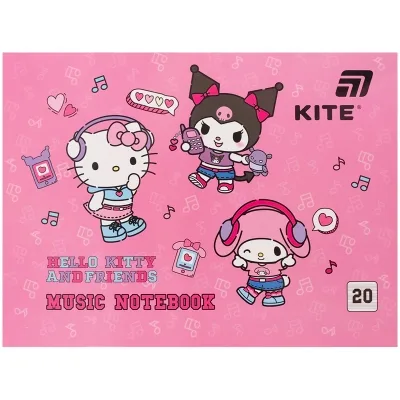 Зошит Kite для нот Hello Kitty, А5, 20 аркушів (HK26-405)