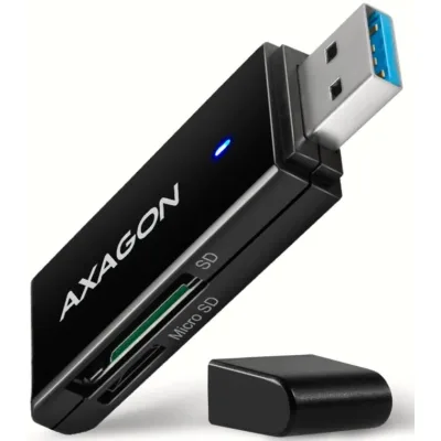 Зчитувач флеш-карт AXAGON USB-A 3.2 to SD/microSD 5Gbps black (CRE-S2N)