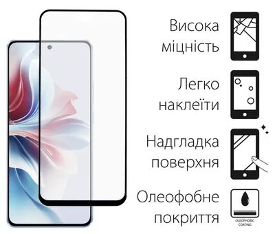 Скло захисне Dengos Full Glue OPPO Reno 11F (black) (TGFG-359)
