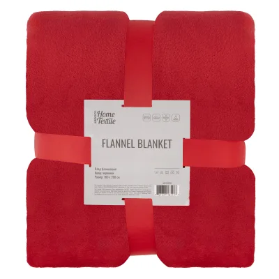 Плед Ardesto Flannel 160х200см, 100% поліестер, червоний (ART0226SB)