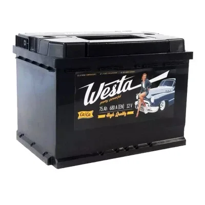 Акумулятор автомобільний Westa 6CT-75 А Pretty Powerful