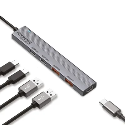 Концентратор Promate USB Hub 4 ports litehub-pro (litehub-pro)