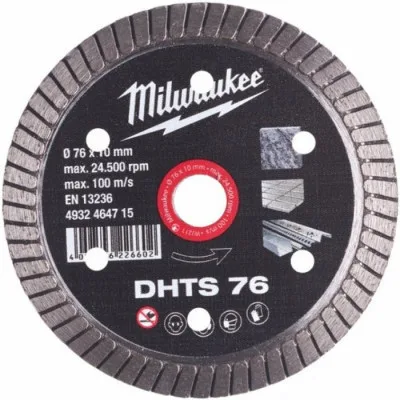 Круг відрізний Milwaukee для M12 FCOT, алмазний DHTS 76, 76мм (4932464715)