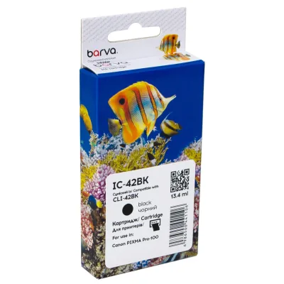 Картридж Barva Canon CLI-42BK (6384B001) 900sh, black (IC-42BK)