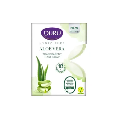 Тверде мило Duru Hydro Pure Екстракт алое вера 2 х 135 г (8690506541491)