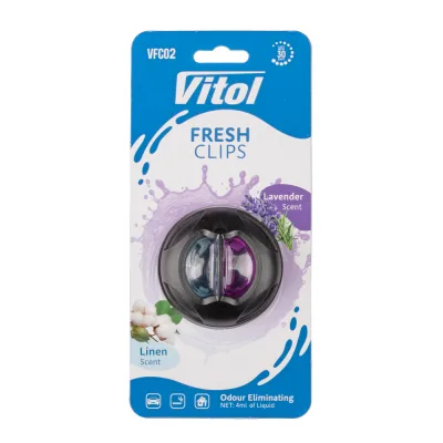 Ароматизатор для автомобіля VITOL Fresh Clips Linen +Lavender (VFC02)