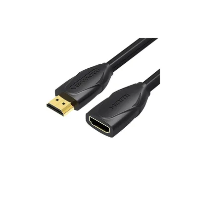 Кабель мультимедійний HDMI M to HDMI F 0.5m 4K60Hz black Vention (VAA-B06-B050)