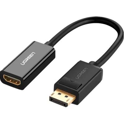 Перехідник Display Port M to HDMI F 1080P black Ugreen (40362)