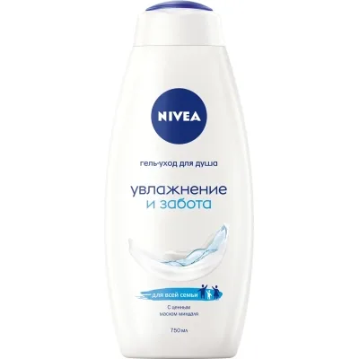 Гель для душу Nivea Зволоження та догляд з маслом мигдалю 750 мл (9005800218540)