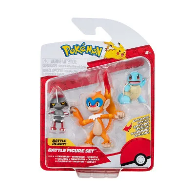 Фігурка Pokemon W18 - Поньярд, Сквіртл, Монферно (PKW3058)