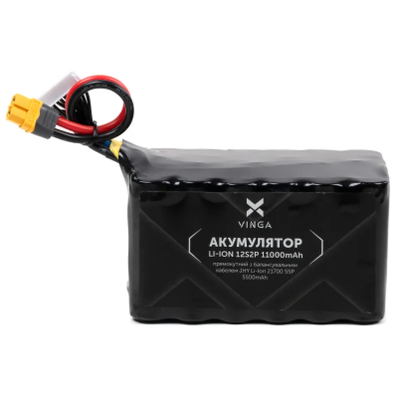 Акумуляторний блок Vinga Li-Ion 12S2P 11000mAh з балансувальним дротом (V12S2P-11000MAH)