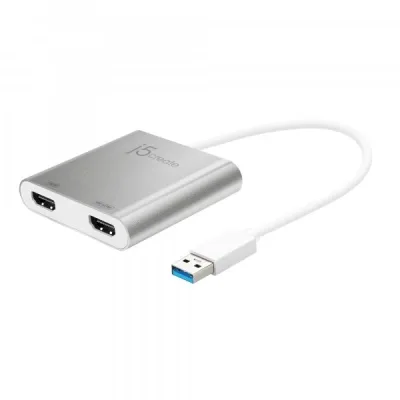 Адаптер USB-A to 2xHDMI F dual display J5create (JUA365-N)