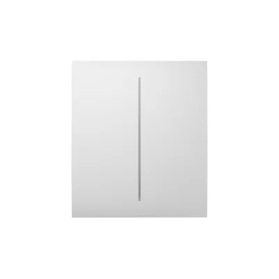 Накладна панель Ajax CenterButton 2-gang/Білий (CenterButton 2-gang біла)